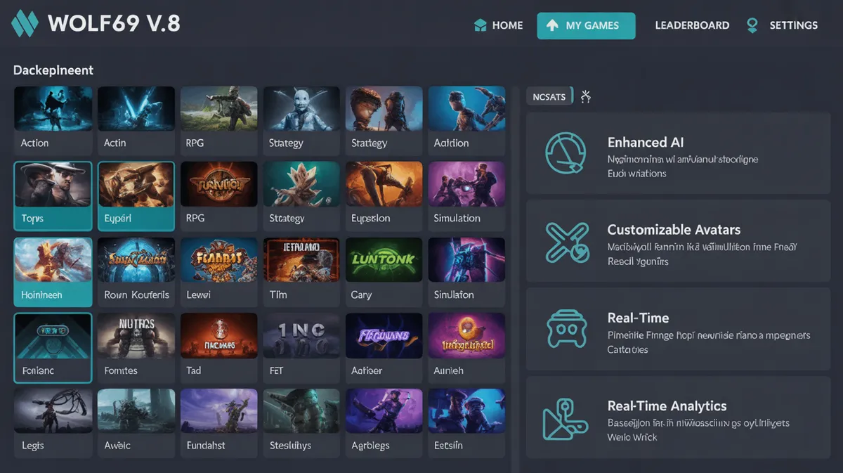 หน้าจอระบบใหม่ Wolf69 v.8 พร้อมฟีเจอร์ทันสมัย